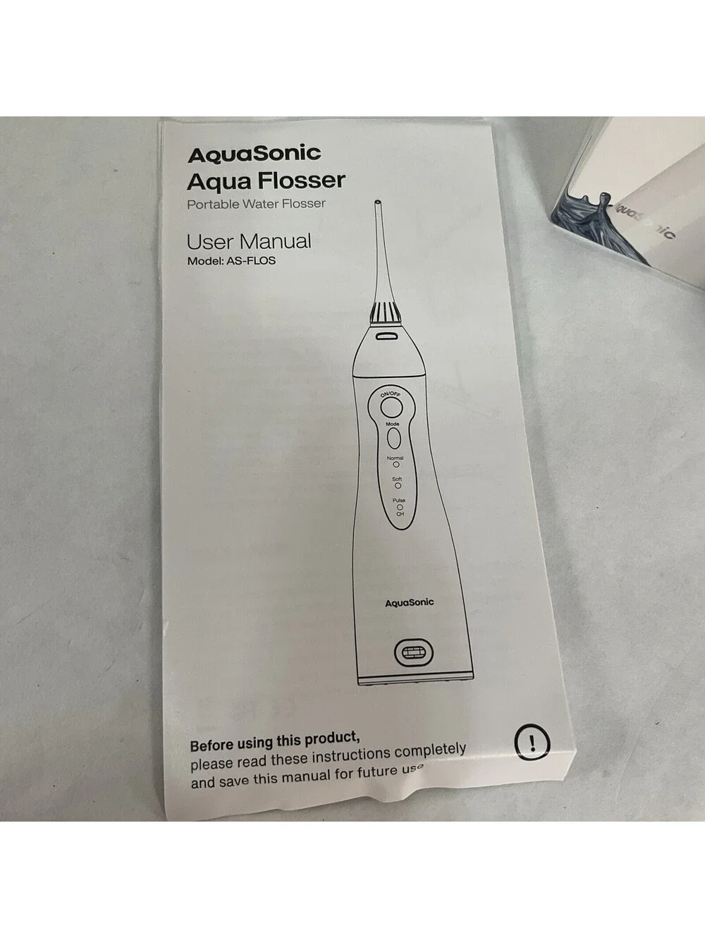 AquaSonic Aqua Flosser Portable Water Flosser 3 Modes Cordless  Rechargeable